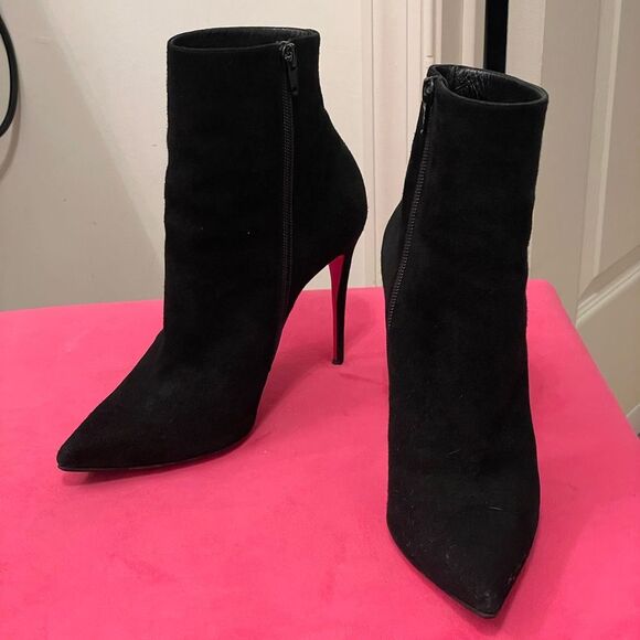 Authentic Christian Louboutin So Kate Black Booties Sz 37.5 - Picture 1 of 14